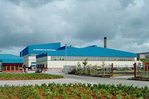 Novelis' Warrington can recycling plant